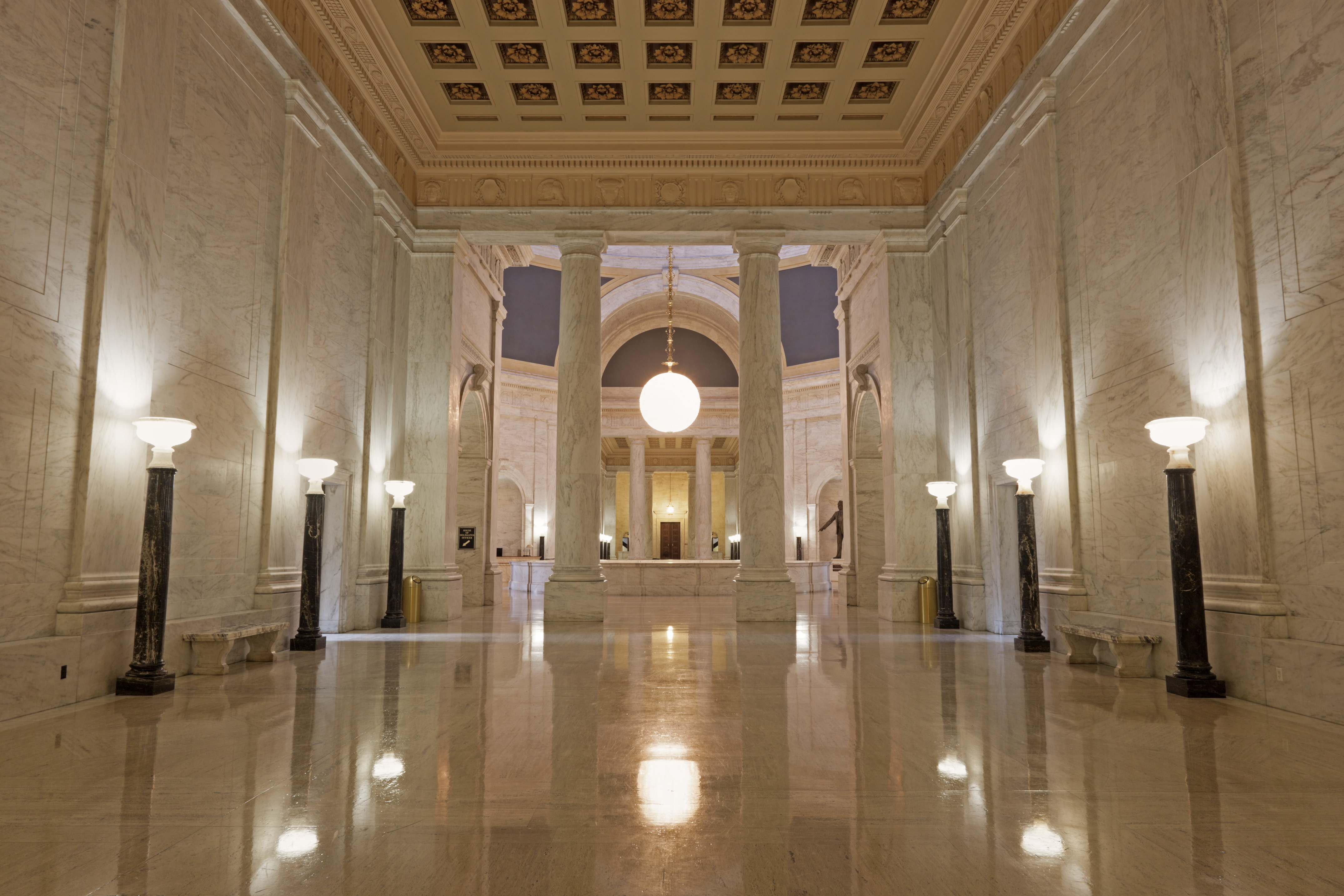 An image of the inside of the West Virginia State Capital