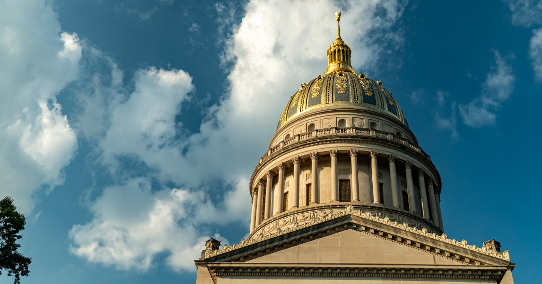 the top of the West Virginia capitol building